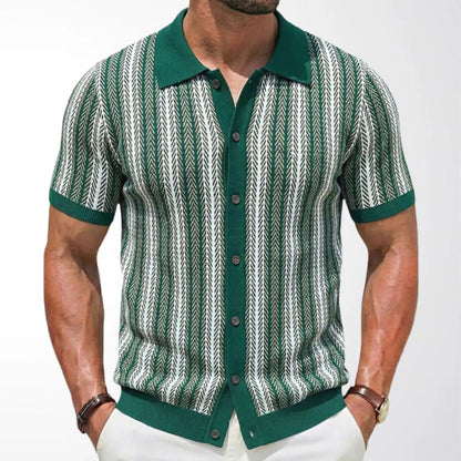 Zylo Men's Striped Polo Shirt – Breathable Comfort for Summer Activities 20