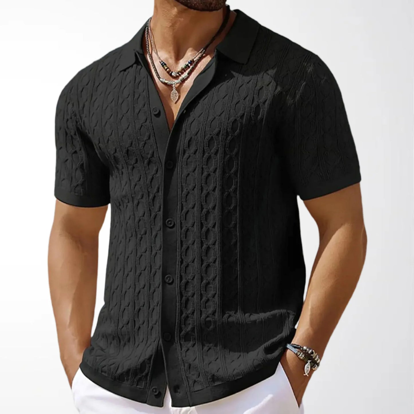 Zylo Men's Striped Polo Shirt – Breathable Comfort for Summer Activities 21
