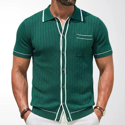 Zylo Men's Striped Polo Shirt – Breathable Comfort for Summer Activities 28