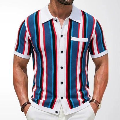 Zylo Men's Striped Polo Shirt – Breathable Comfort for Summer Activities 6