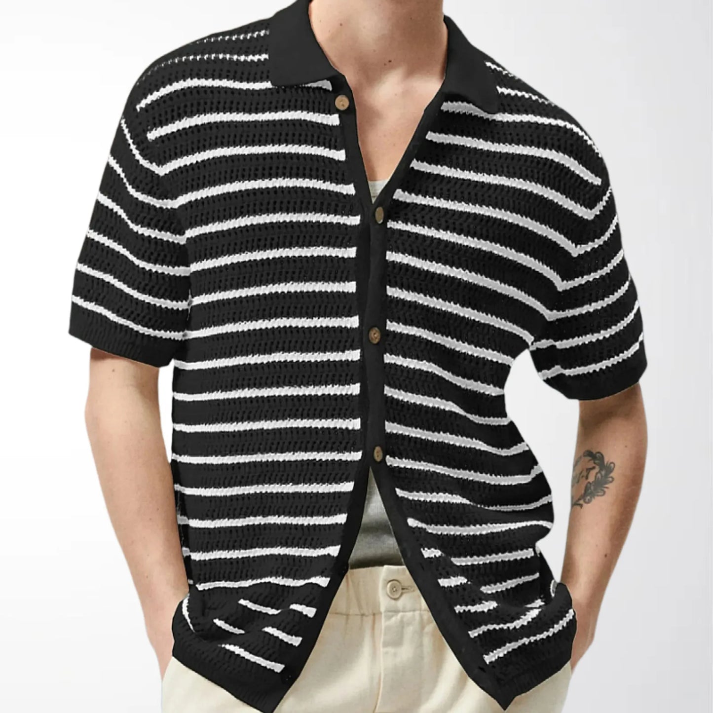 Zylo Men's Striped Polo Shirt – Breathable Comfort for Summer Activities 7