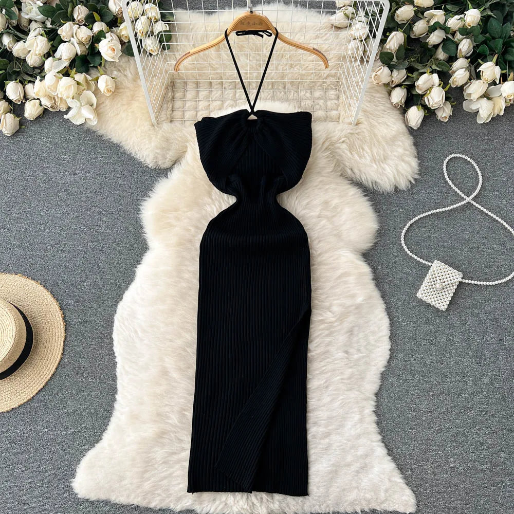 Zyra Women's Chic Bodycon Dress – Elegant Split Design for Summer Fun 11