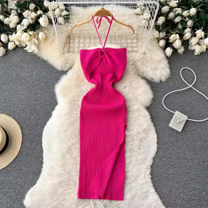 Zyra Women's Chic Bodycon Dress – Elegant Split Design for Summer Fun 2