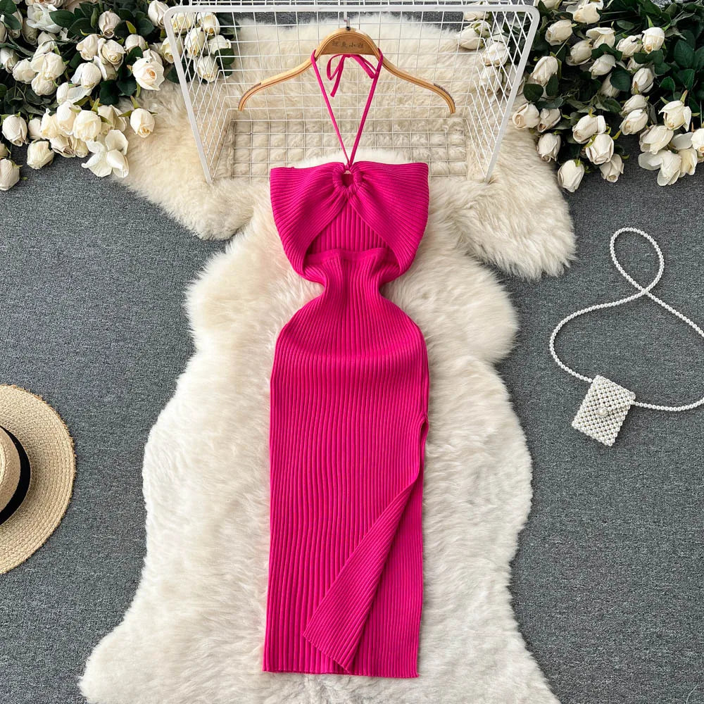Zyra Women's Chic Bodycon Dress – Elegant Split Design for Summer Fun 8