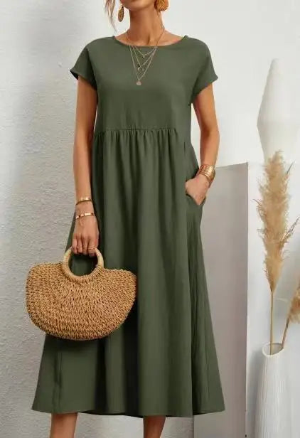 Zyra Women's Elegant Maxi Dress – Vintage Charm for Summer Fun 10