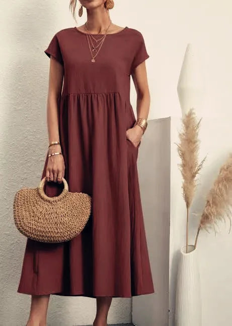 Zyra Women's Elegant Maxi Dress – Vintage Charm for Summer Fun 11