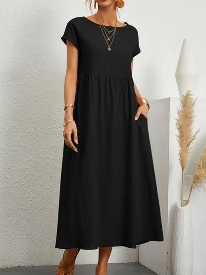 Zyra Women's Elegant Maxi Dress – Vintage Charm for Summer Fun 4