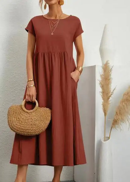 Zyra Women's Elegant Maxi Dress – Vintage Charm for Summer Fun 5