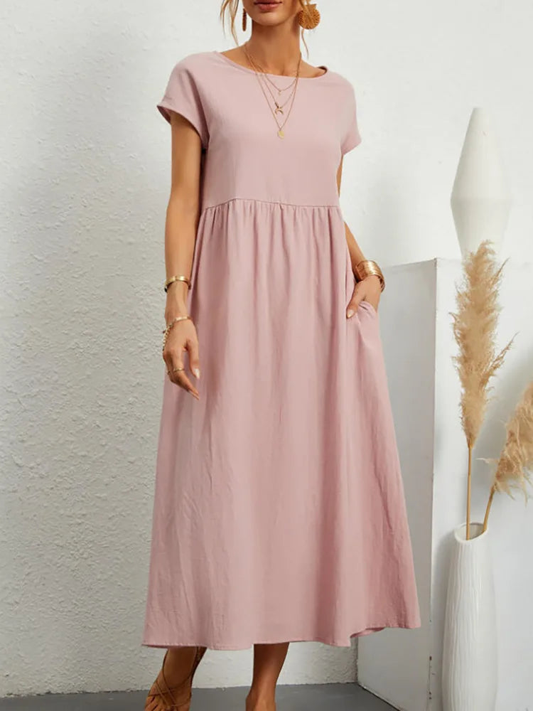 Zyra Women's Elegant Maxi Dress – Vintage Charm for Summer Fun 6