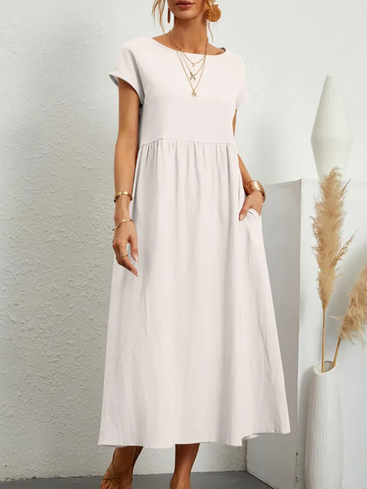 Zyra Women's Elegant Maxi Dress – Vintage Charm for Summer Fun 8