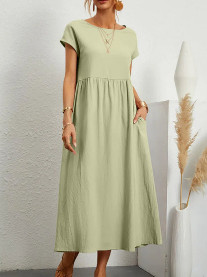 Zyra Women's Elegant Maxi Dress – Vintage Charm for Summer Fun 9