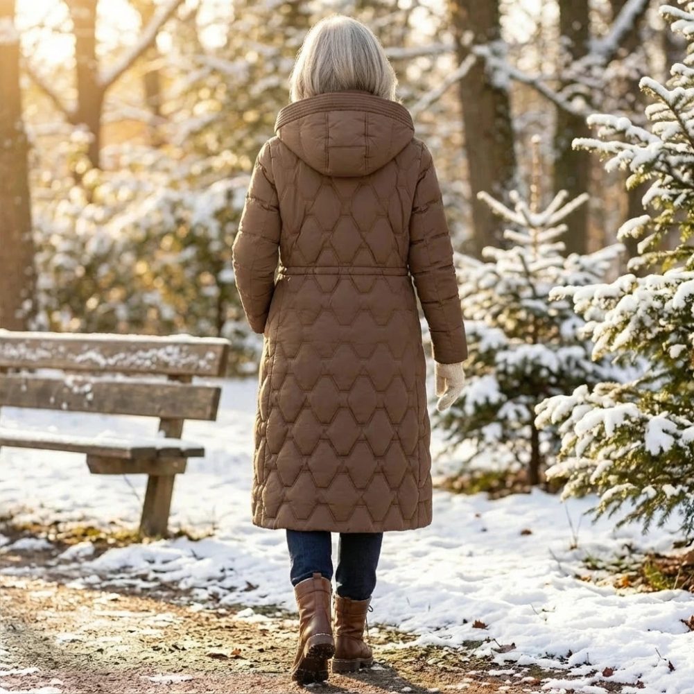 Zyra Women's Longline Puffer Coat – Stylish Warmth for Winter 3