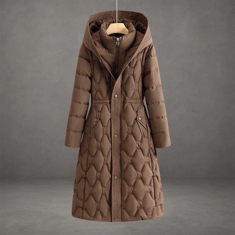 Zyra Women's Longline Puffer Coat – Stylish Warmth for Winter 6