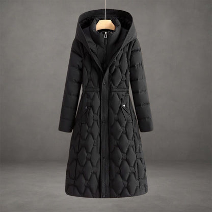 Zyra Women's Longline Puffer Coat – Stylish Warmth for Winter 8