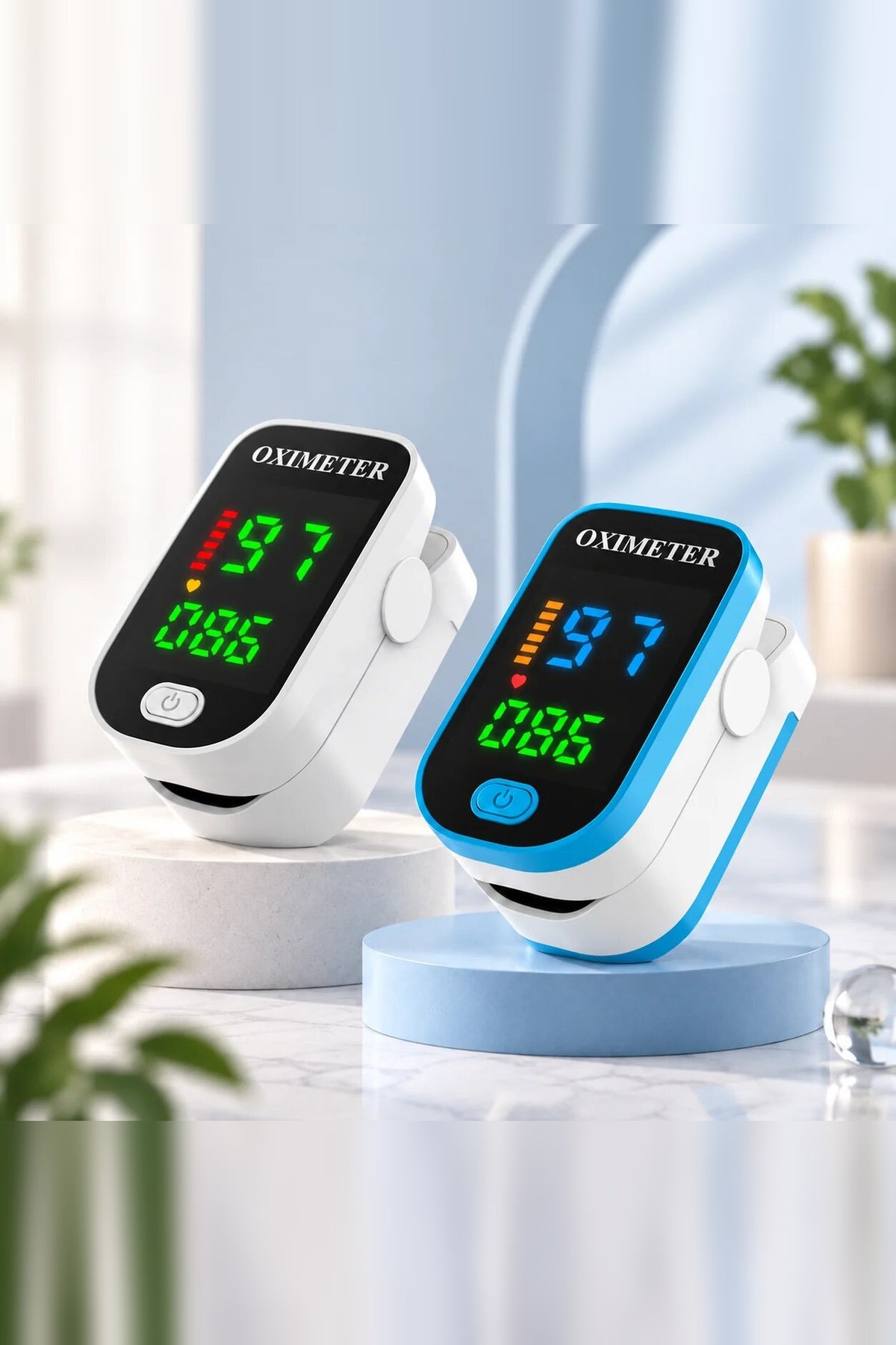 Blood Glucose Monitor – portable LED display, painless readings