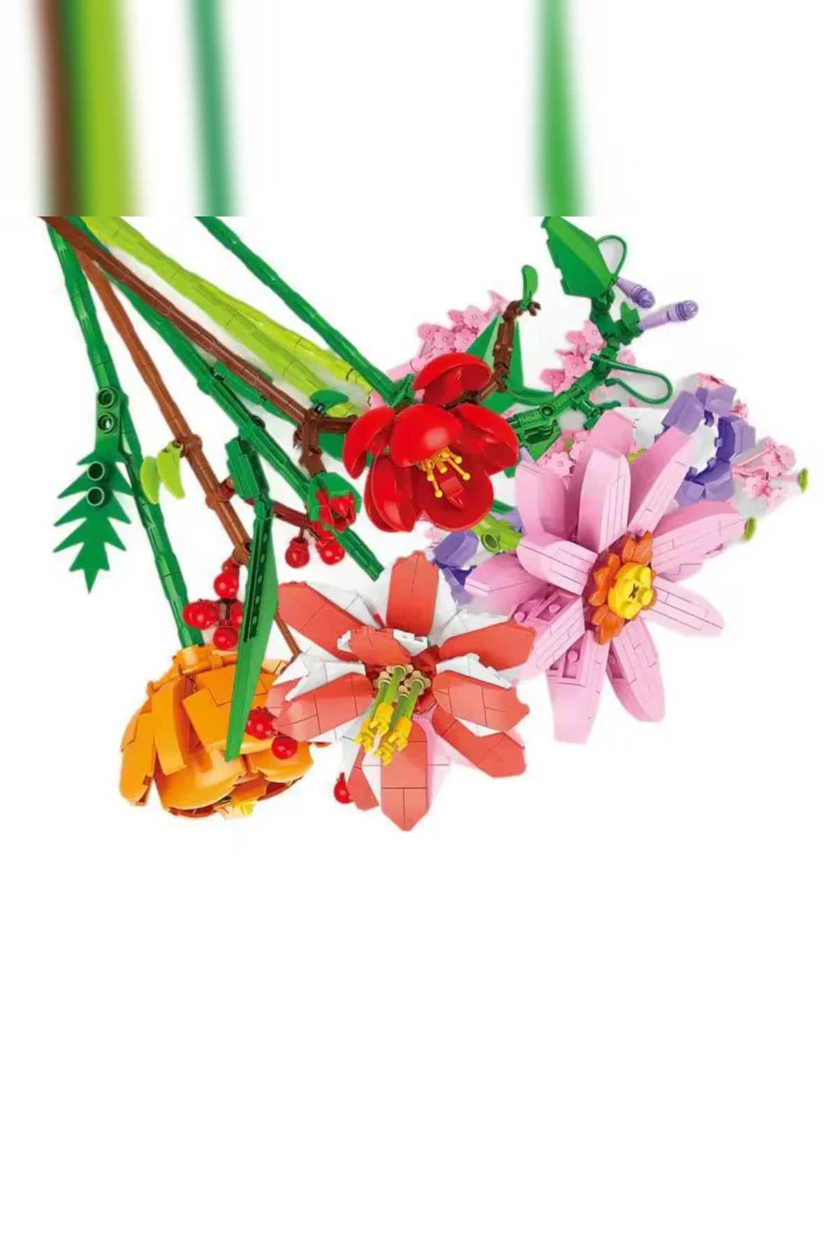 Flower Advent Calendar 2026 – 24 Building Block Flowers for a Bouquet