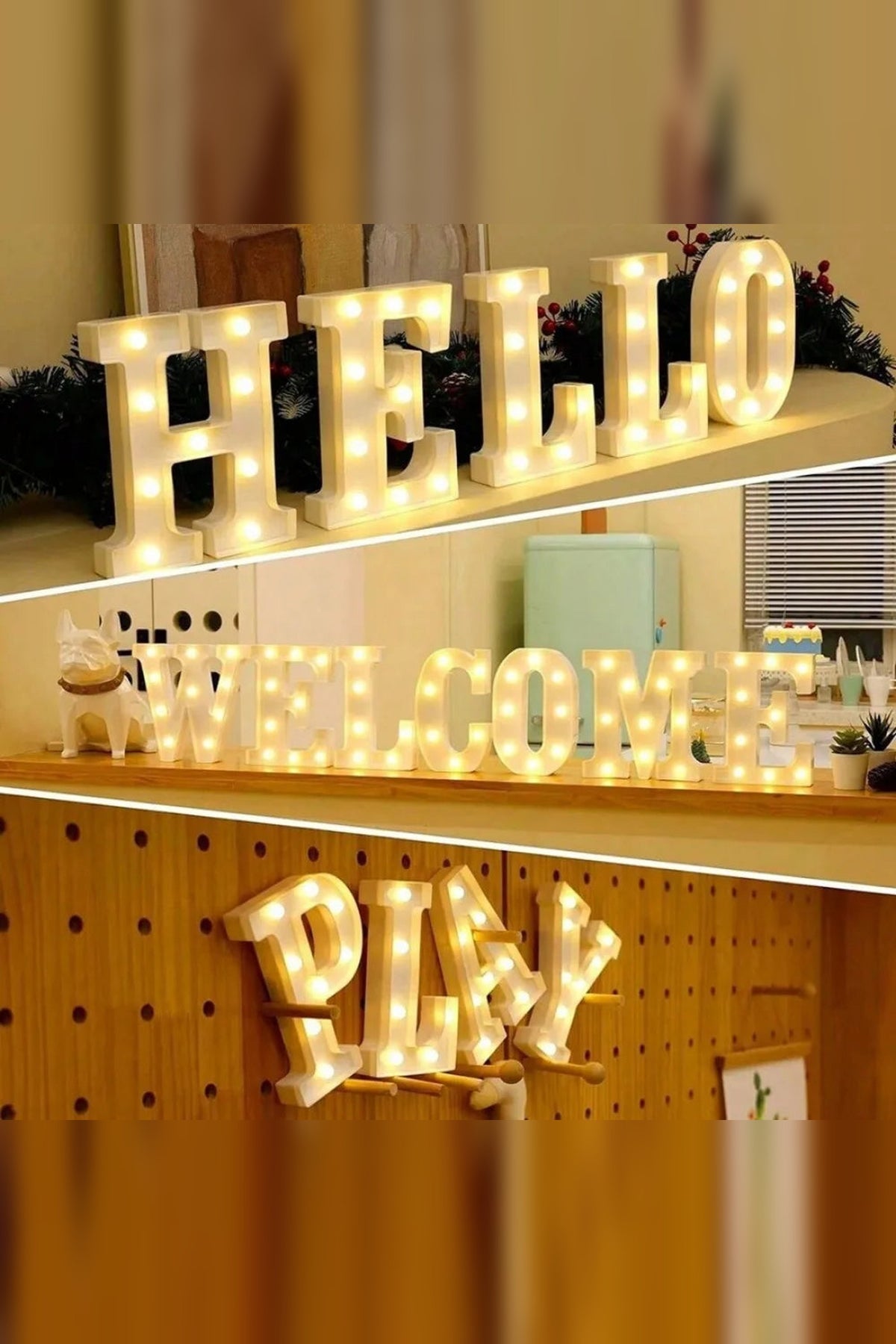 Light-Up Letters with LED Dots – Letters, Numbers and Symbols