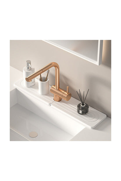 Diatomite Drying Mat – absorbs splashes beside the sink, wipes clean