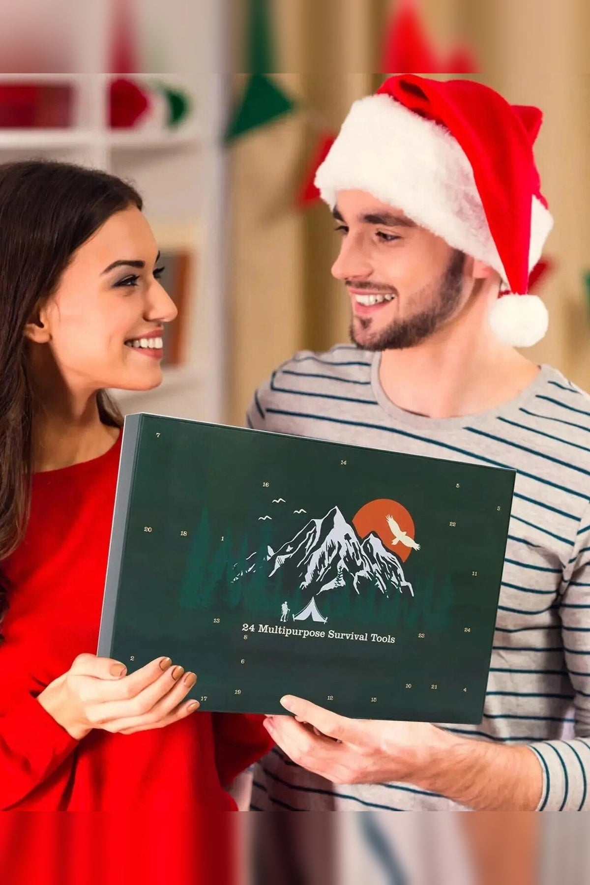 Survival Advent Calendar – 24 outdoor tools, weather-resistant, portable