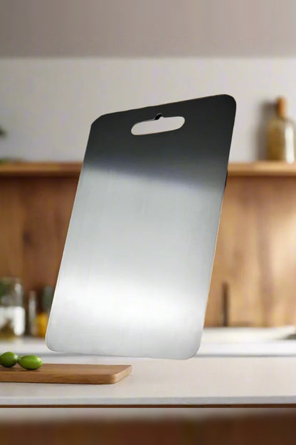 Titanium Cutting Board – Non-porous surface, lightweight, durable