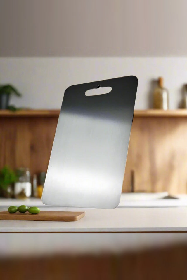 Titanium Cutting Board – Non-porous surface, lightweight, durable