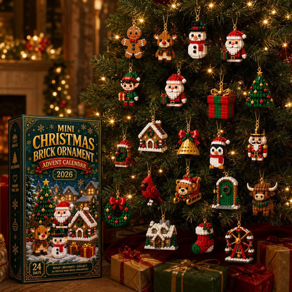 Advent Calendar – 24 mini plastic building sets, festive design