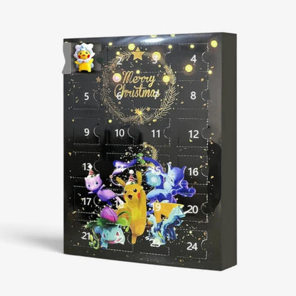 Advent Calendar – numbered compartments, countdown design, 24 3D figures