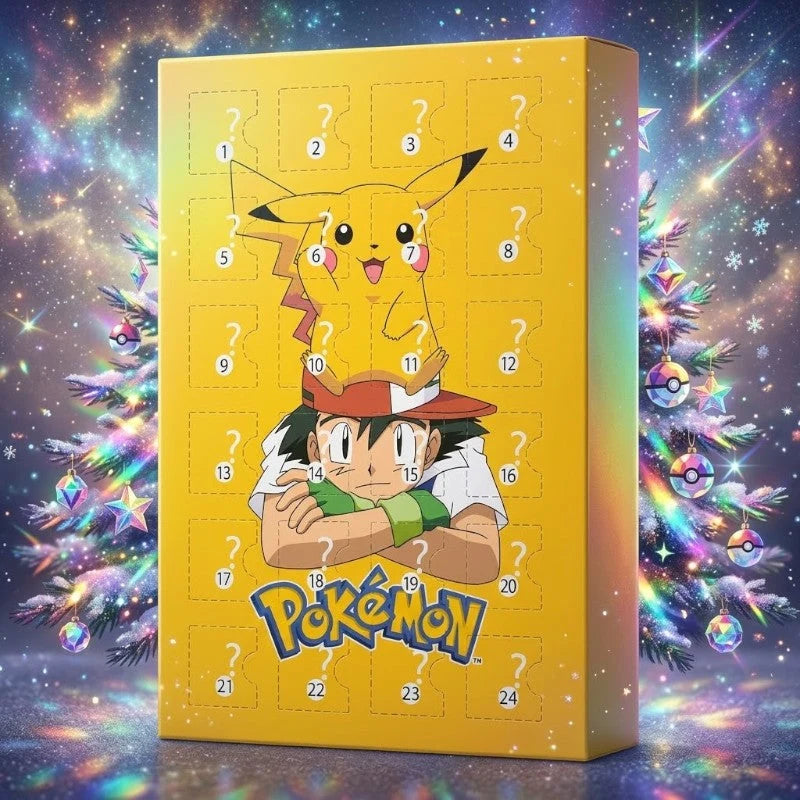 Advent Calendar – numbered compartments, countdown design, 24 3D figures