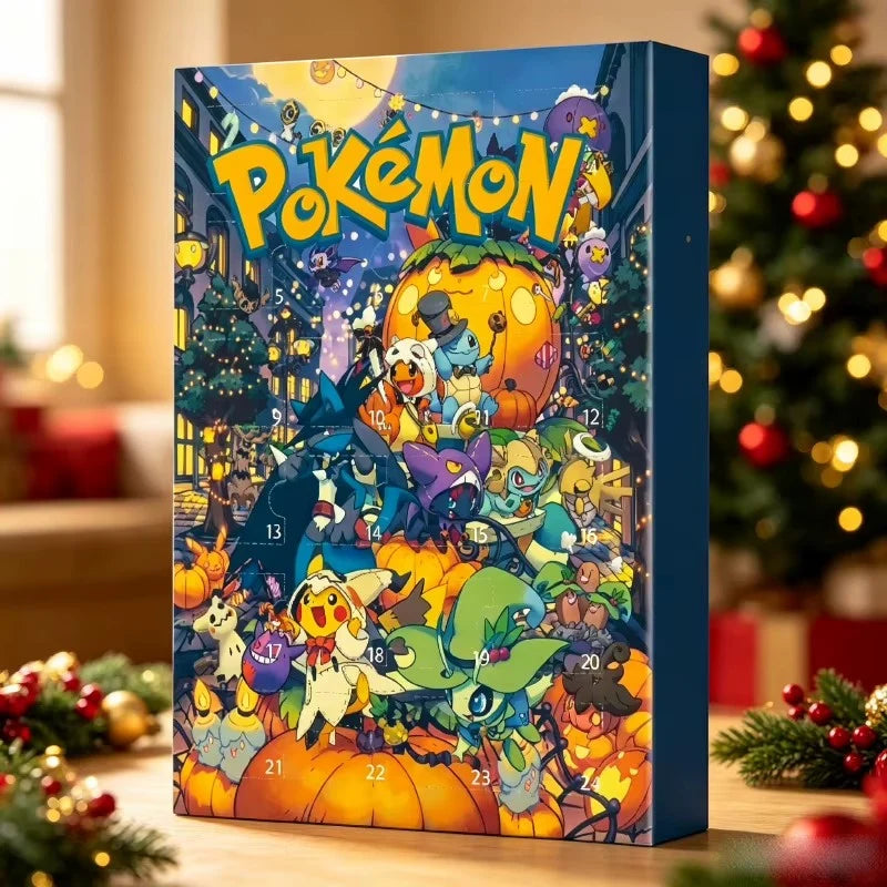 Advent Calendar – numbered compartments, countdown design, 24 3D figures