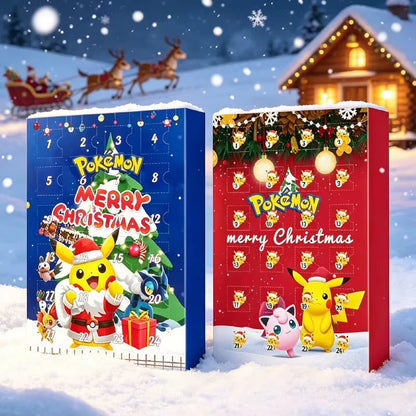 Advent Calendar – numbered compartments, countdown design, 24 3D figures