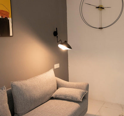 Articulated Wall Light – adjustable metal arms, rotating shades