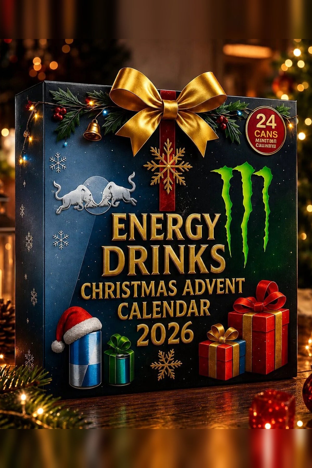 Advent Calendar 2026 – energy drink designs, 24-day countdown