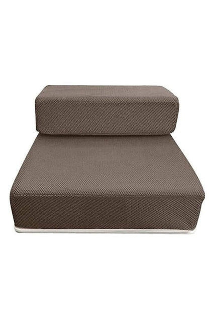 Foldable Dog Steps – two low steps, non-slip mesh, removable cover