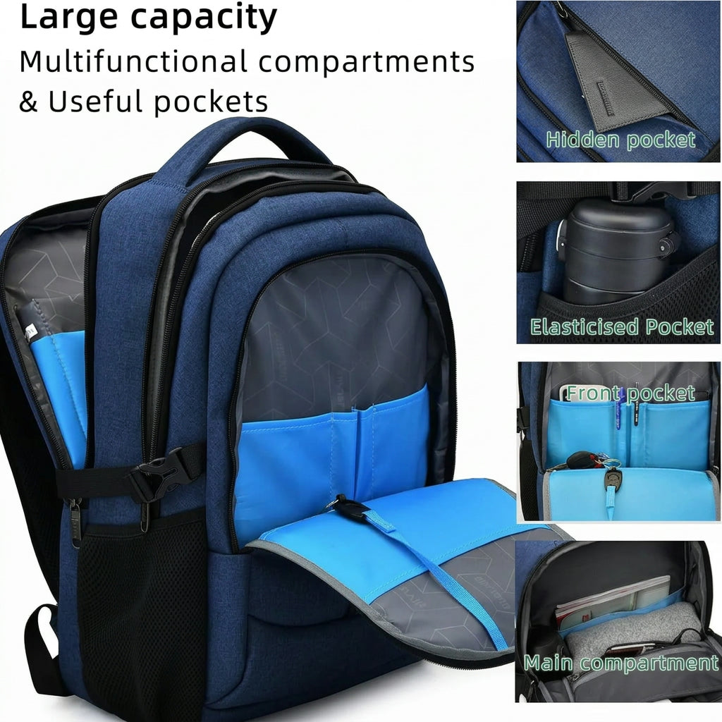 Backpack - Water-Resistant Travel Laptop Carrier