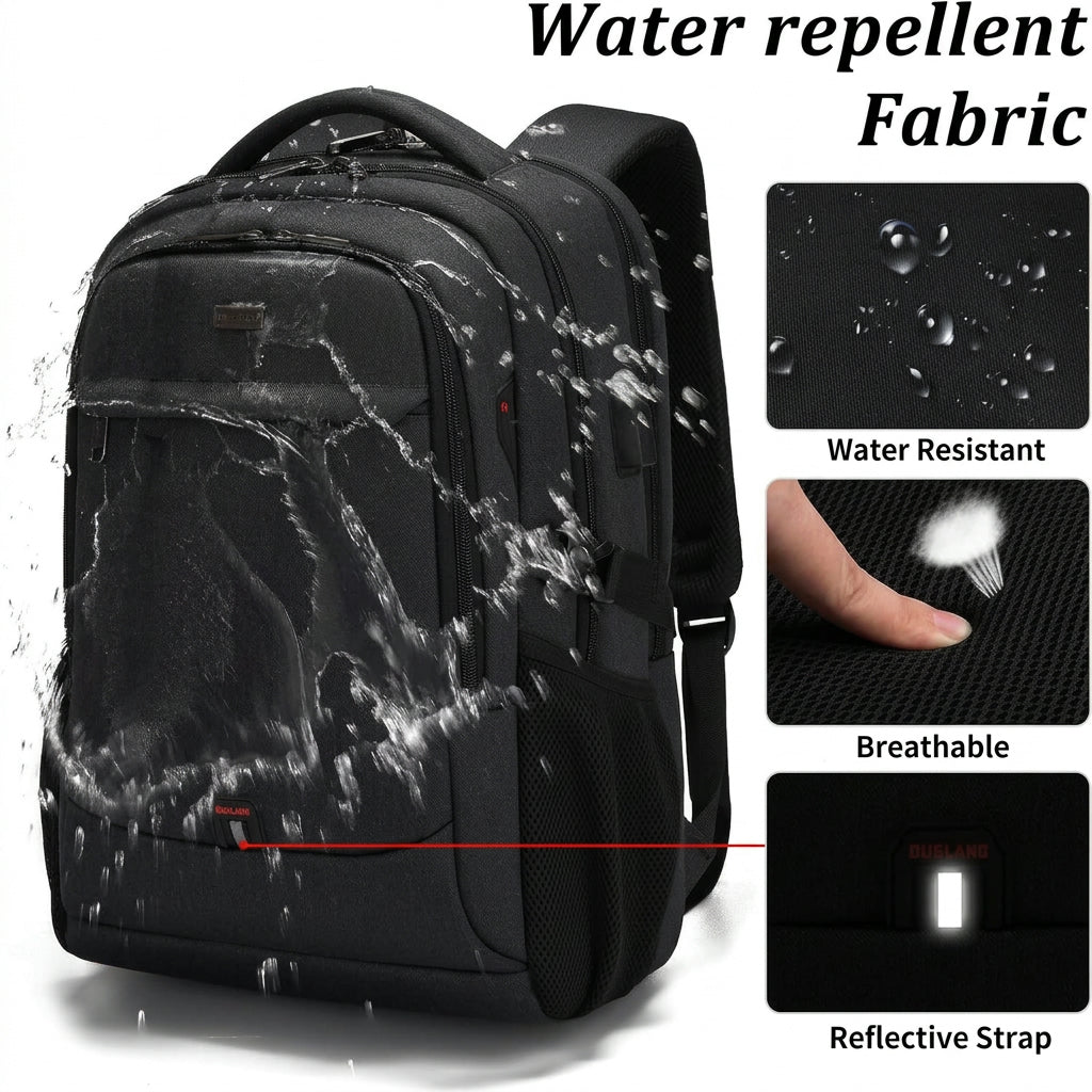 Backpack - Water-Resistant Travel Laptop Carrier