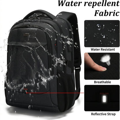 Backpack - Water-Resistant Travel Laptop Carrier