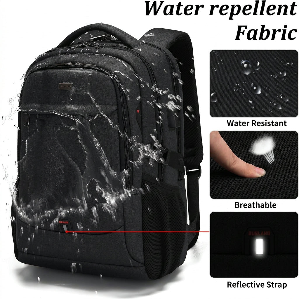 Backpack - Water-Resistant Travel Laptop Carrier