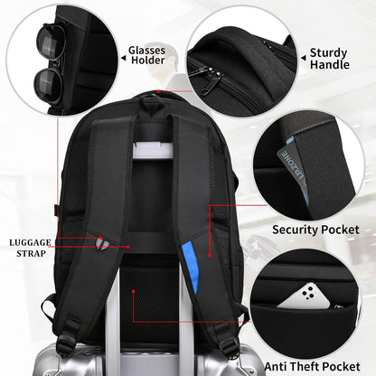 Backpack - Water-Resistant Travel Laptop Carrier