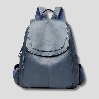 Backpack Women - Embossed Leather with Secure Pockets