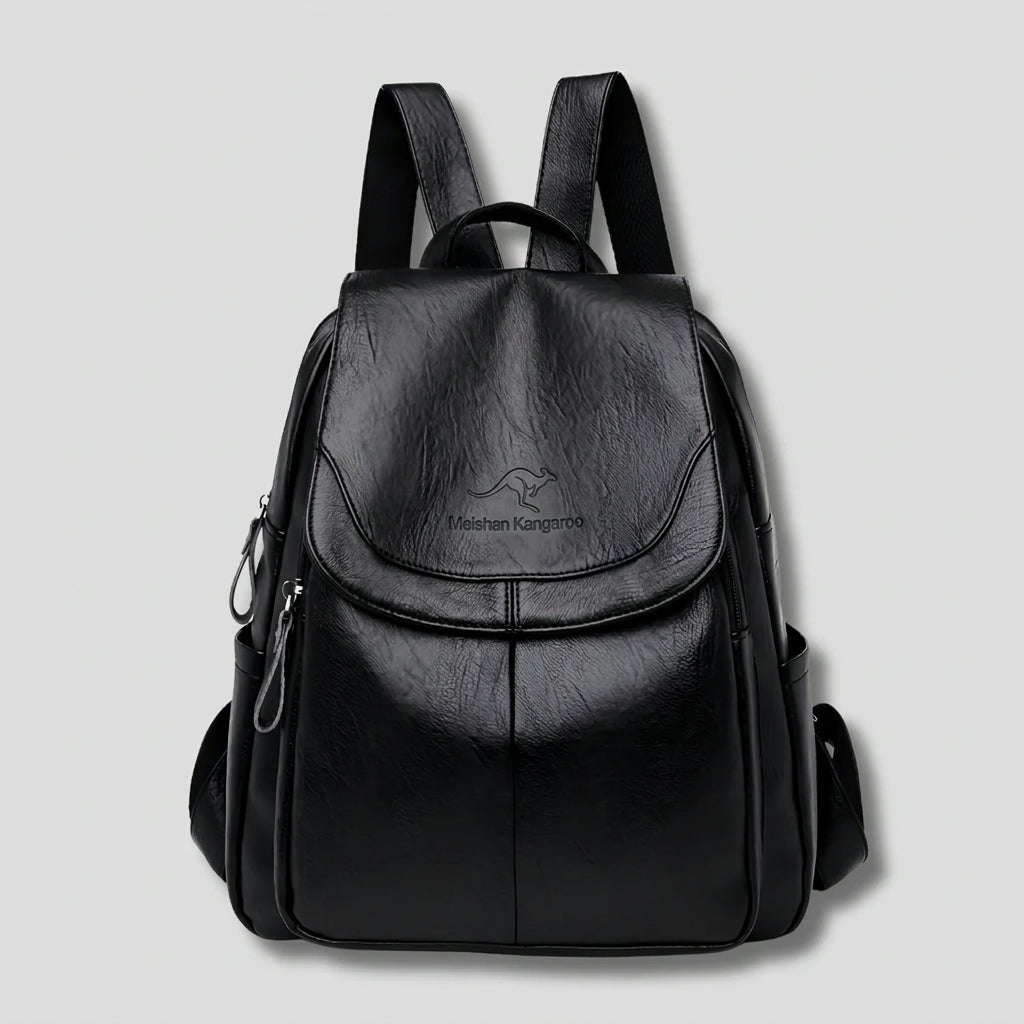 Backpack Women - Embossed Leather with Secure Pockets