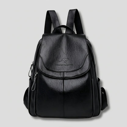 Backpack Women - Embossed Leather with Secure Pockets