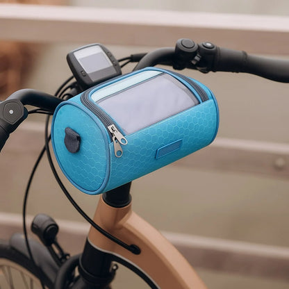 Bicycle Handlebar Bag – waterproof storage, touchscreen compatible