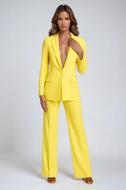 Blazer Women - Tailored Wide Leg Co Ord Trousers