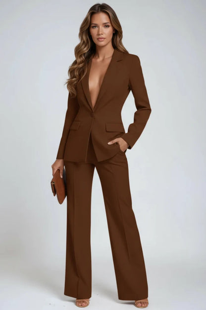 Blazer Women - Tailored Wide Leg Co Ord Trousers
