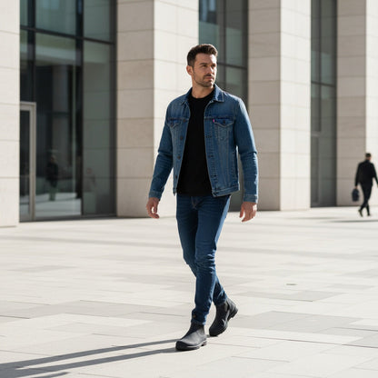 Boots Men - Chelsea Boots with Elastic Sides and Pull Tabs