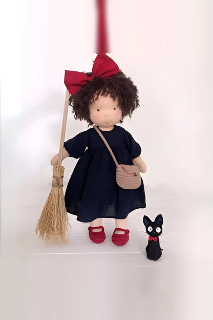 Handmade Waldorf Doll – soft plush toy, natural cotton & wool, hypoallergenic