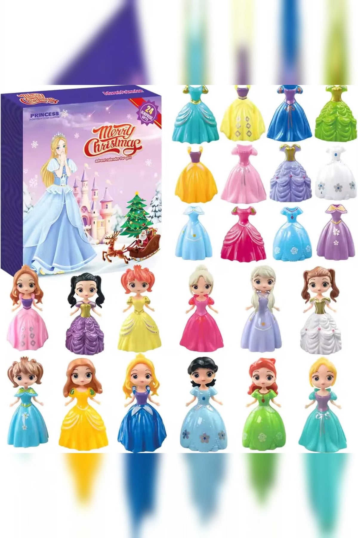 Princess Advent Calendar 2026 – 24 Dolls and Outfits to Change
