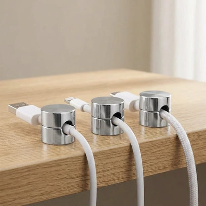 Cable Anchor Clips – durable aluminium, self-adhesive, keep cables organised