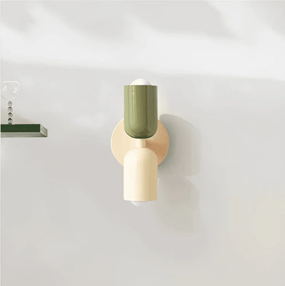 Capsule Wall Light – dual-sided, round backplate, colour choice