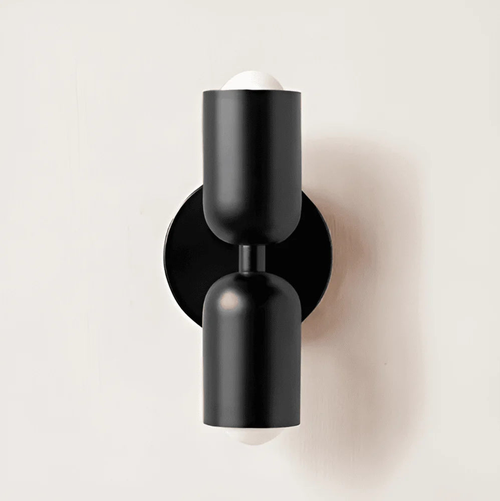 Capsule Wall Light – dual-sided, round backplate, colour choice